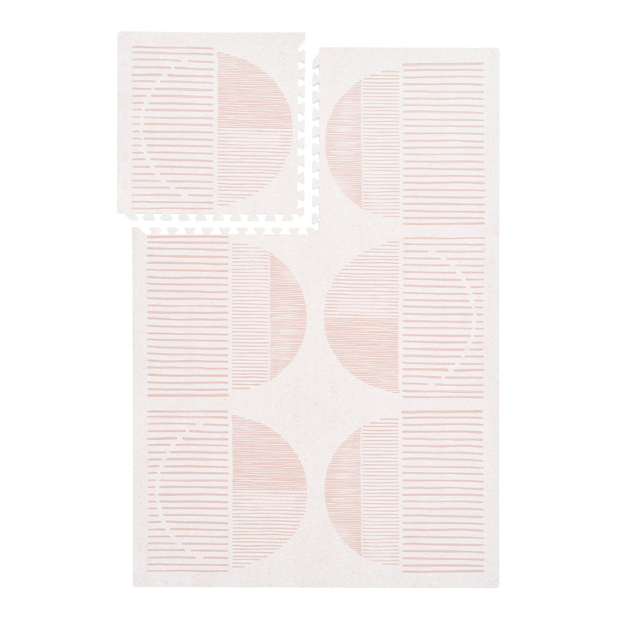 PopsyKosy Boho Cream Pink EVA play mat dual-side reversible pattern display
