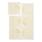 PopsyKosy Boho Ecru Linen EVA play mat dual-side reversible pattern display