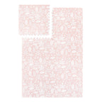 PopsyKosy Tranquil Flower Baby Coral EVA play mat dual-side reversible pattern display