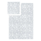 PopsyKosy Tranquil Flower Gray EVA play mat dual-side reversible pattern display