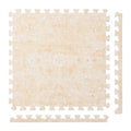 PopsyKosy Persian Garden Light Apricot non-toxic EVA play mat - light apricot Persian garden pattern interlocking tiles top view