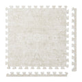 PopsyKosy Persian Garden Pearl Beige non-toxic EVA play mat - pearl beige Persian garden pattern interlocking tiles top view
