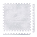 PopsyKosy Firework Lavender Grey non-toxic EVA play mat - lavender grey firework pattern interlocking tiles top view