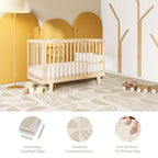 Toddler crawling on PopsyKosy Boulder Desert Sand anti-slip foam play mat