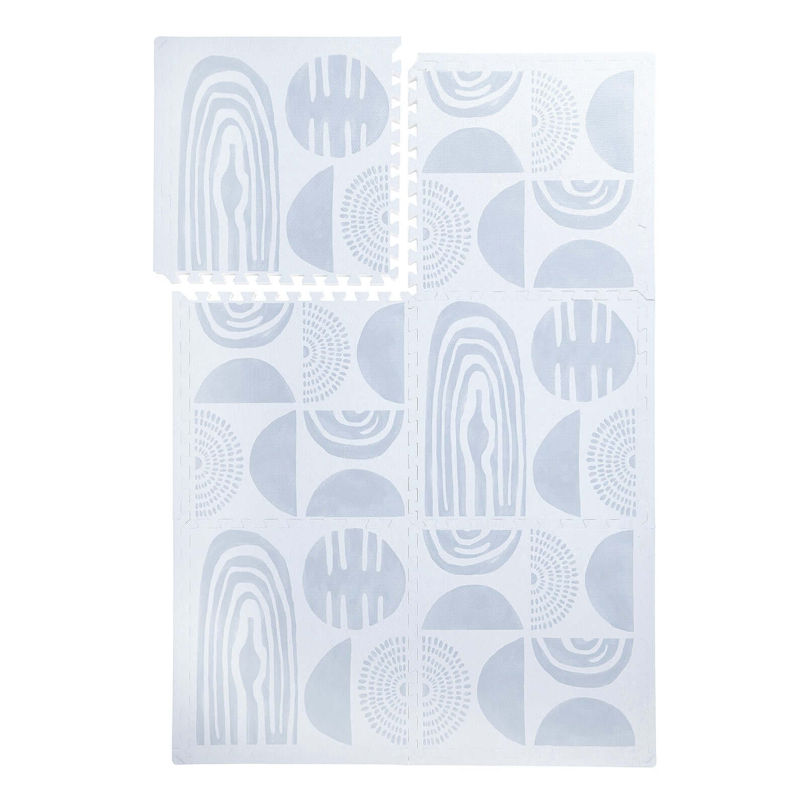 PopsyKosy Boulder Glacier Grey EVA foam play mat alternate angle showing stone texture detail