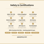 PopsyKosy safety and certifications infographic